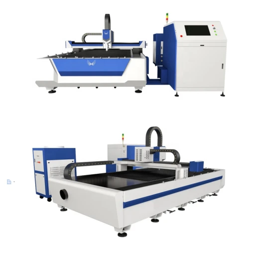 Åben udskiftelig platform fiberlaser metal skæremaskine