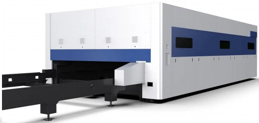 High Dynamic Performance Full Enclosed Fiber Laser Metal Cutting Machine With Exchange Table