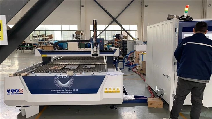 6Kw & 12Kw 2000*6000mm enkelt bord laser metal skæremaskine