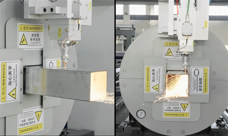 Full Automatic Loading And Unloading Pipe Laser Cutting Machine With Storage Tower