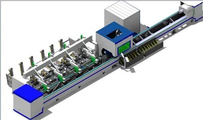 Automatisk Metal CNC Fiber Laser Cutter 1500w 2000w 4000w 6000w Rør Rør Laser Skæremaskine Pris for rustfrit stål Al ark
